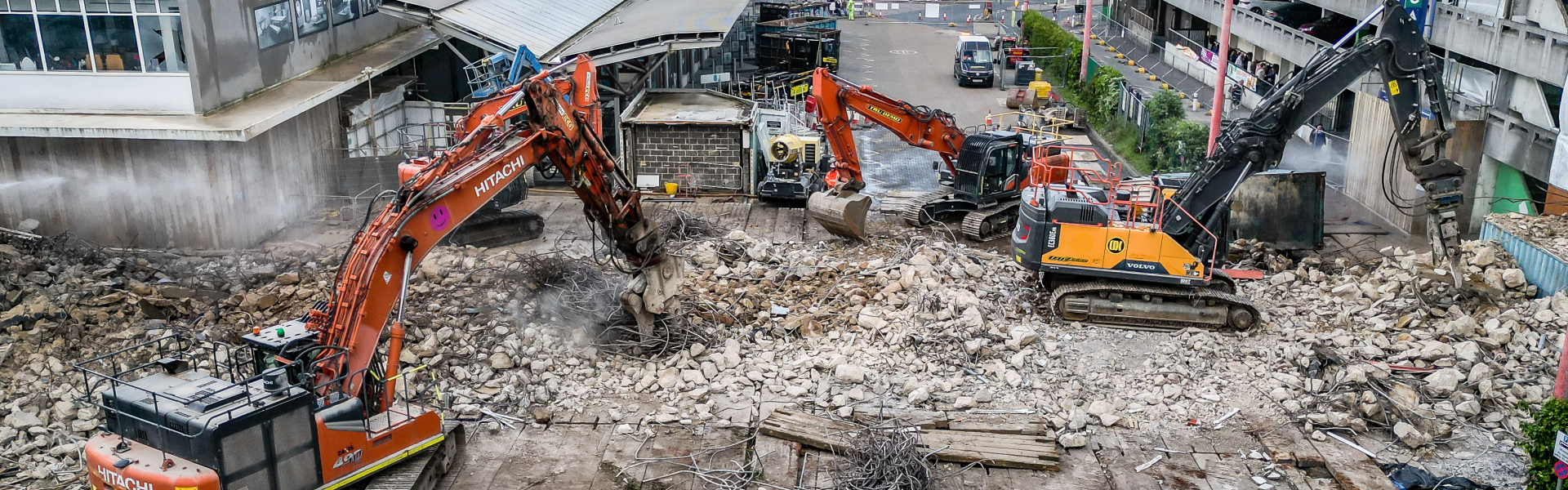 Town centre rebuilding