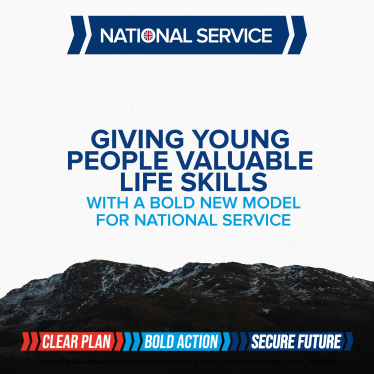 Rishi Sunak Announces National Service Policy